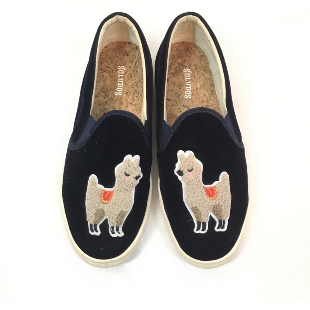 Soludos Velvet Llama Sneakers - Picture 2 of 9